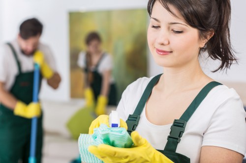 Commercial carpet cleaning service in an Edgware office